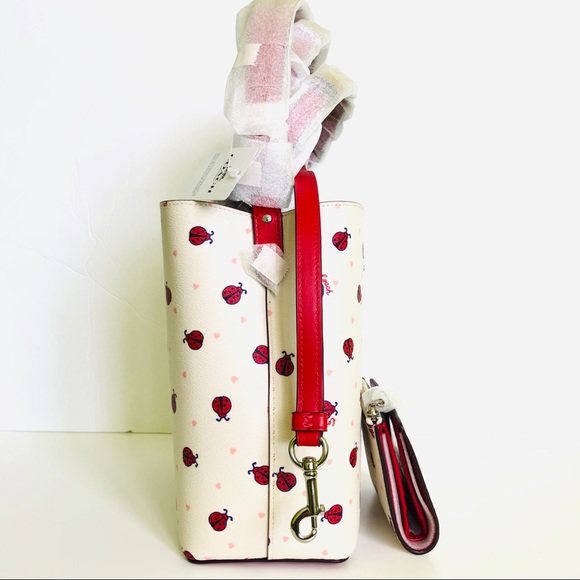 Coach Town Bucket Bag Ladybug Purse Wallet Set - Picture 3 of 10